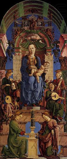 Cosme Tura Madonna with the Child Enthroned oil painting picture